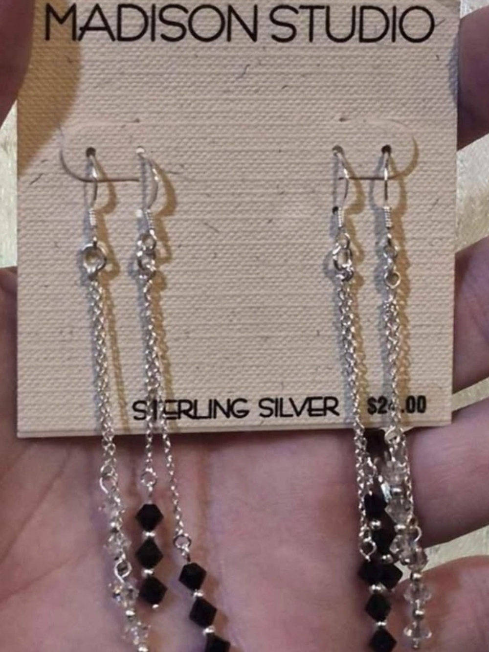 Madison Studio Sterling Silver Dangle Earring Set 2 Pairs NWT